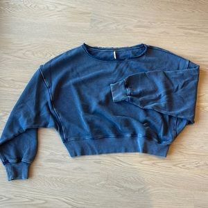 Free people cropped sweatshirt